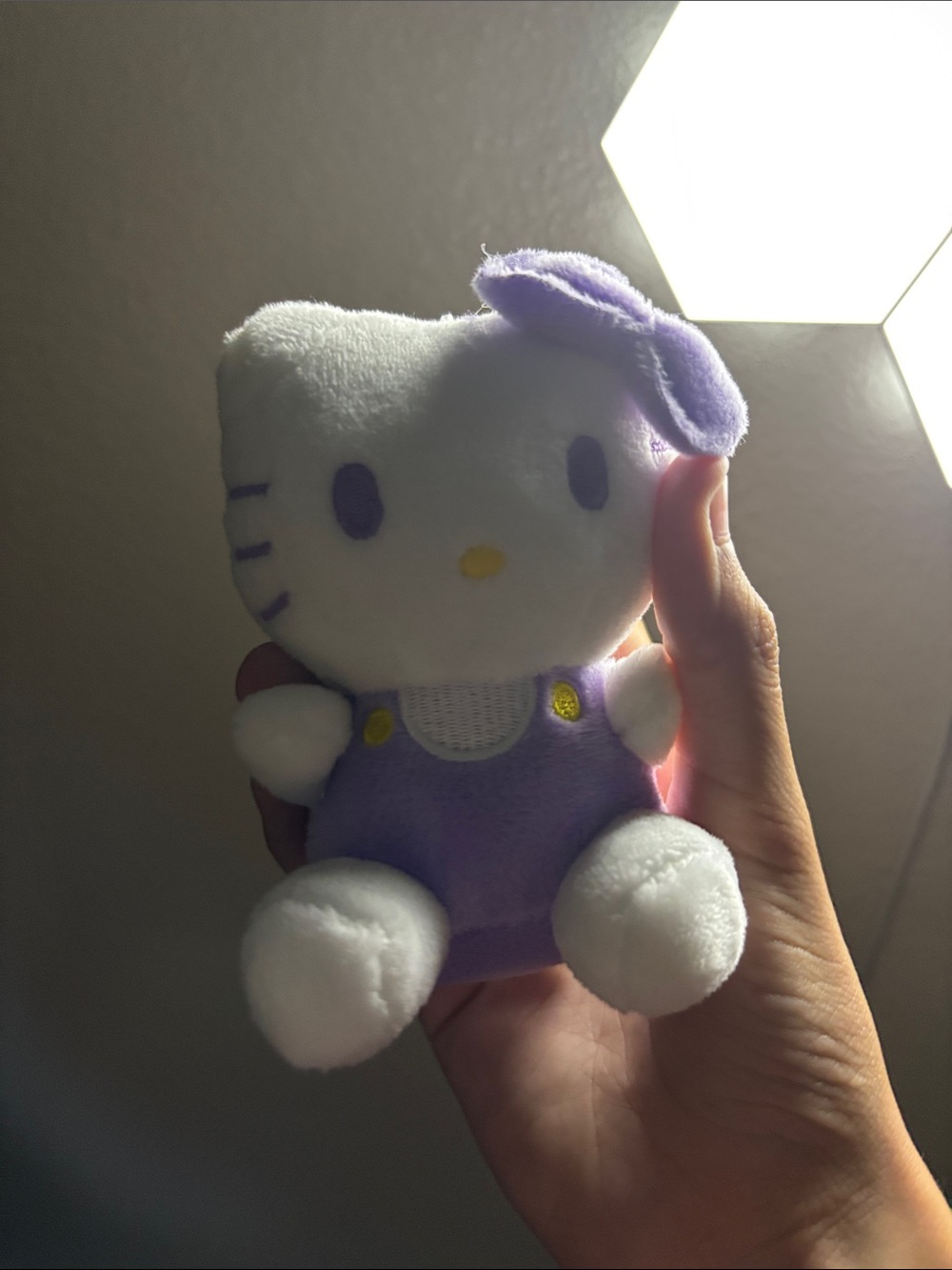 Hello Kitty Plush in White and Purple Outfit